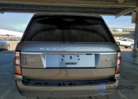 2016 Land Rover Range Rover Hse z USA, uszkodzony, nr VIN SALGS2PFXGA290064